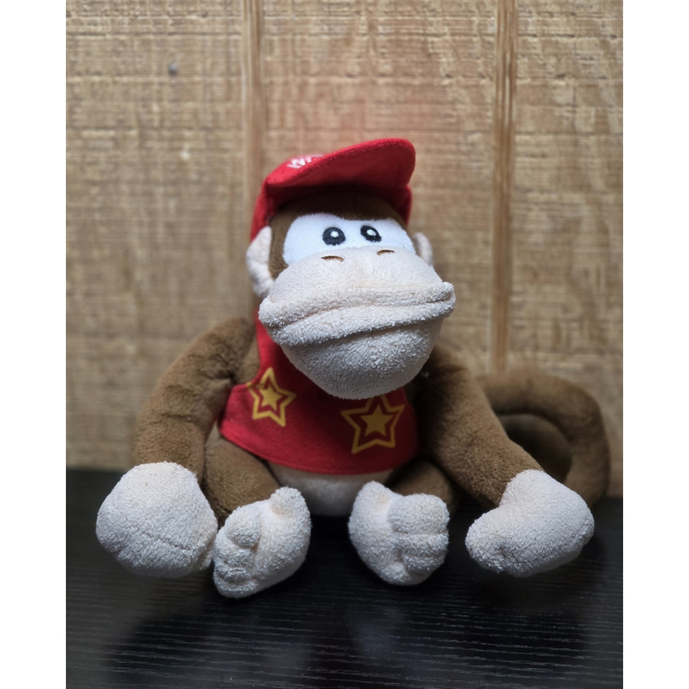 Nintendo Diddy Kong Plush 8" Toy 2011 Hudson Soft Super Mario Party 5 Nintendo